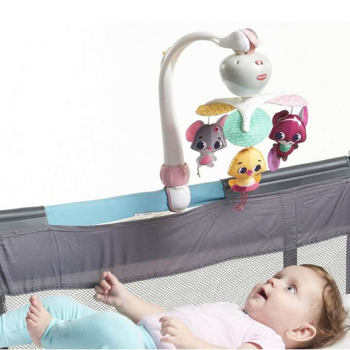 TINY LOVE Karuzela 3w1 podróżna do wózka, łóżeczka Świat Małej Księżniczki - w sklepie bebito.pl