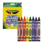 Grube Zmywlane Kredki Świecowe 8 szt.