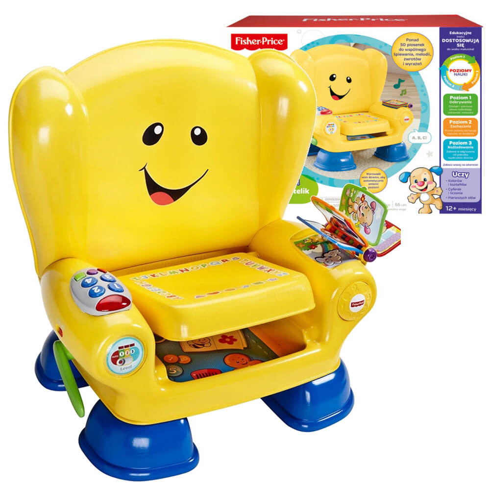 FISHER PRICE Edukacyjny fotelik malucha w języku polskim